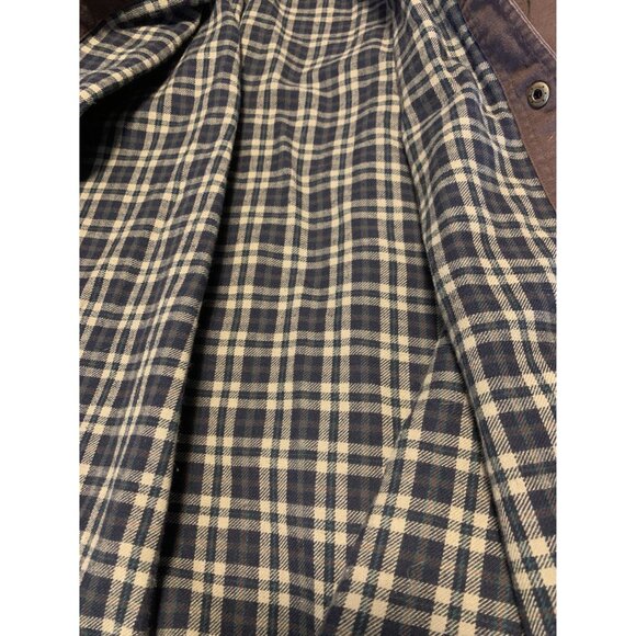 ShaverLake Brown Cotton Denim Jacket Size XL Full Snap Front Plaid - Picture 6 of 9